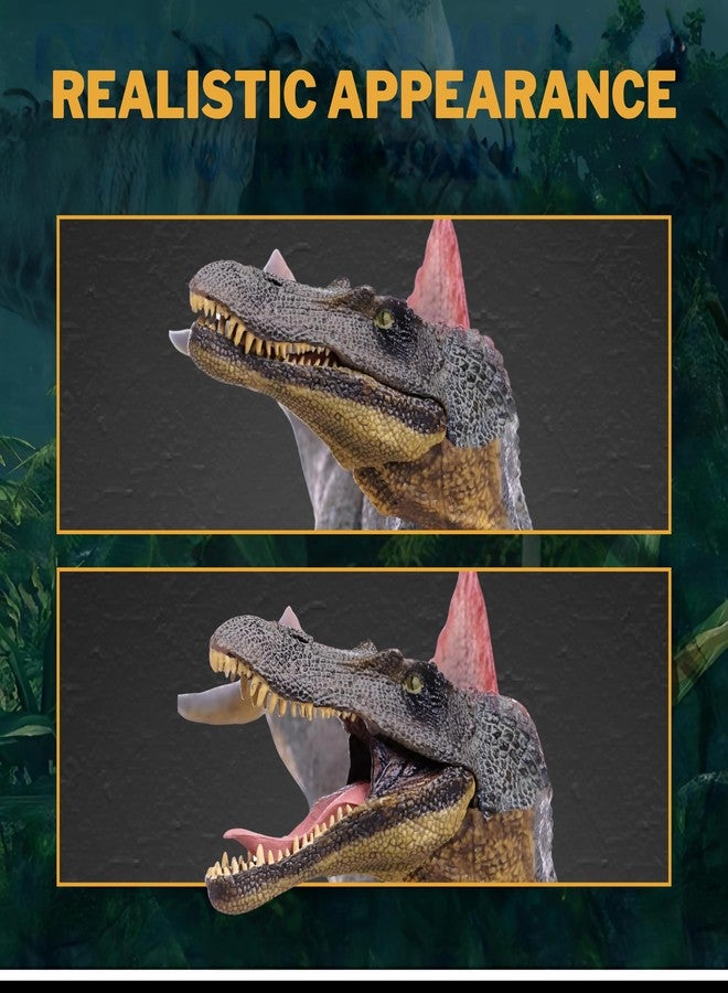 CRYA مجسم ديناصور سبينوصور لعبة، ألعاب ديناصورات سبينوصور واقعية للأطفال، لعبة ديناصور سبينوصور للعب والعرض، ألعاب ديناصورات العصر الجوراسي للأولاد والبنات (سبينوصور) - Image 2